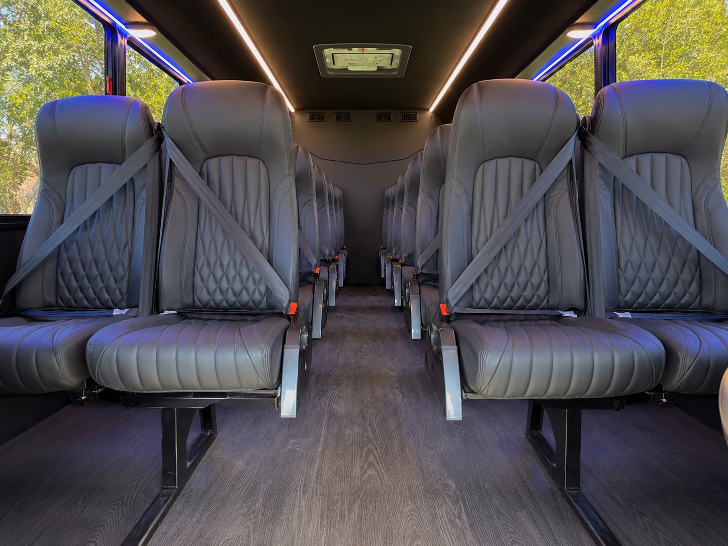 frisco 20 passenger minibus inside