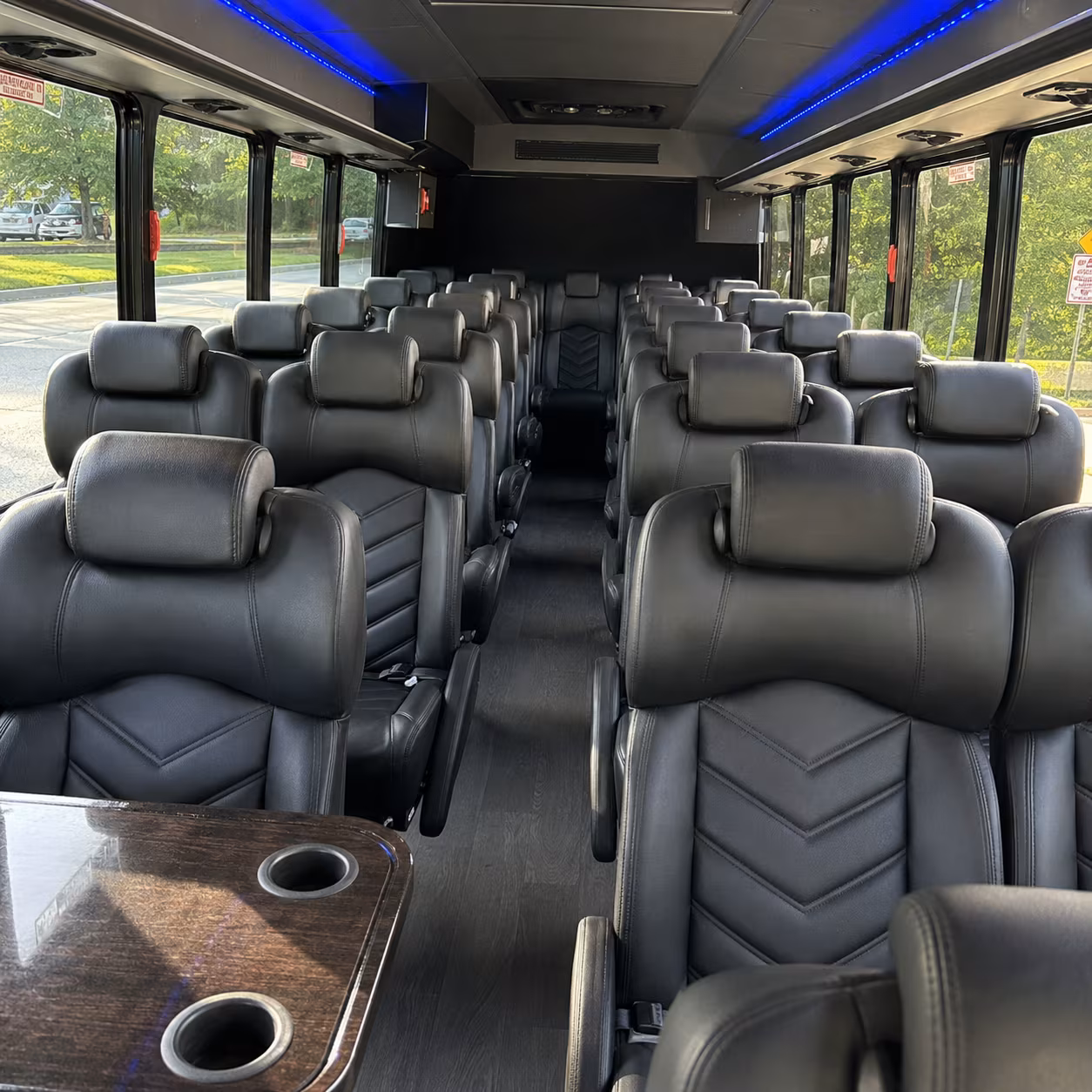 frisco 25 passenger minibus inside