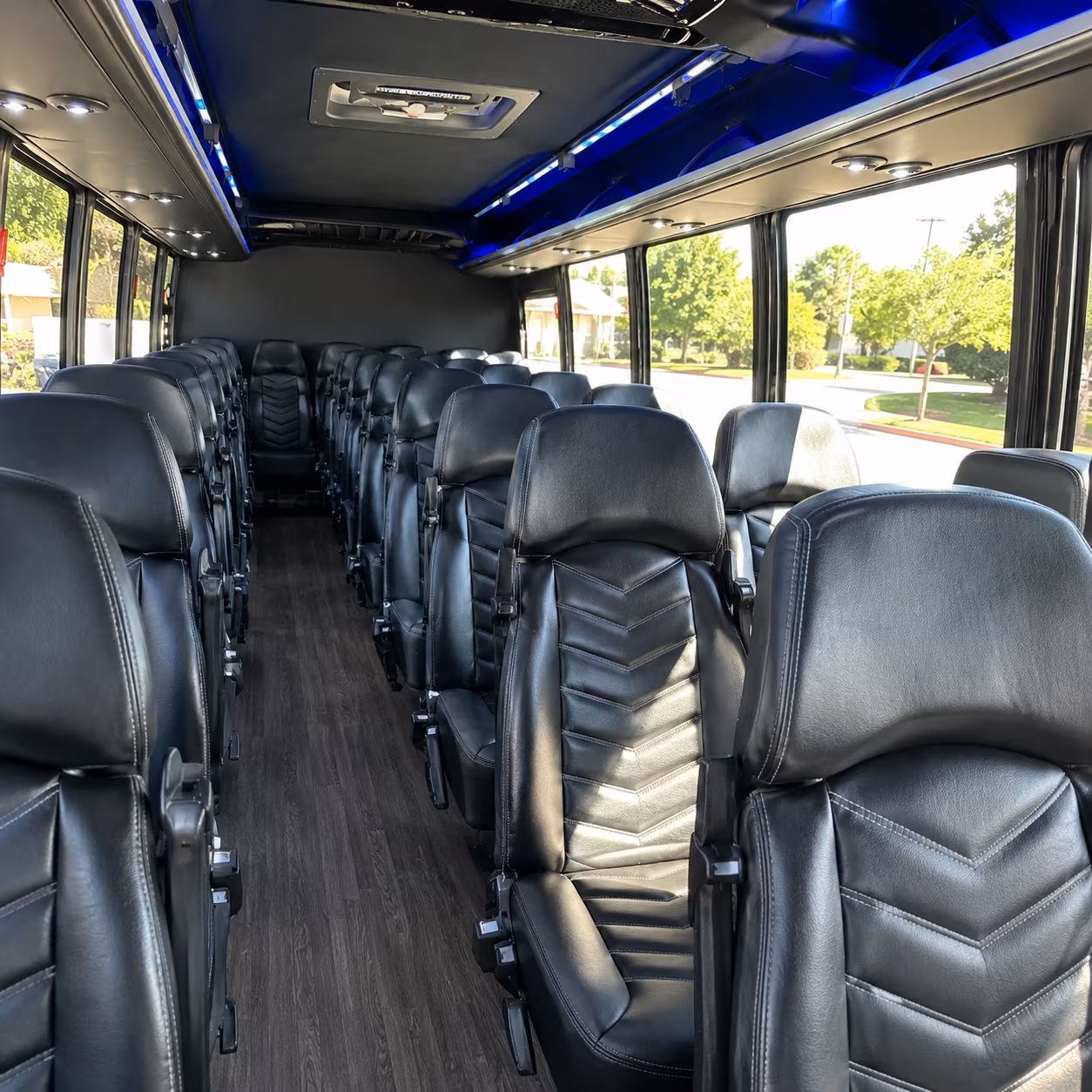 frisco 28 passenger minibus interior