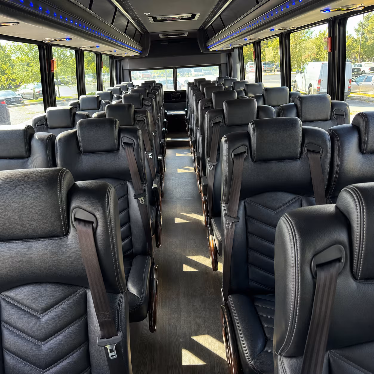 frisco 35 passenger minibus inside