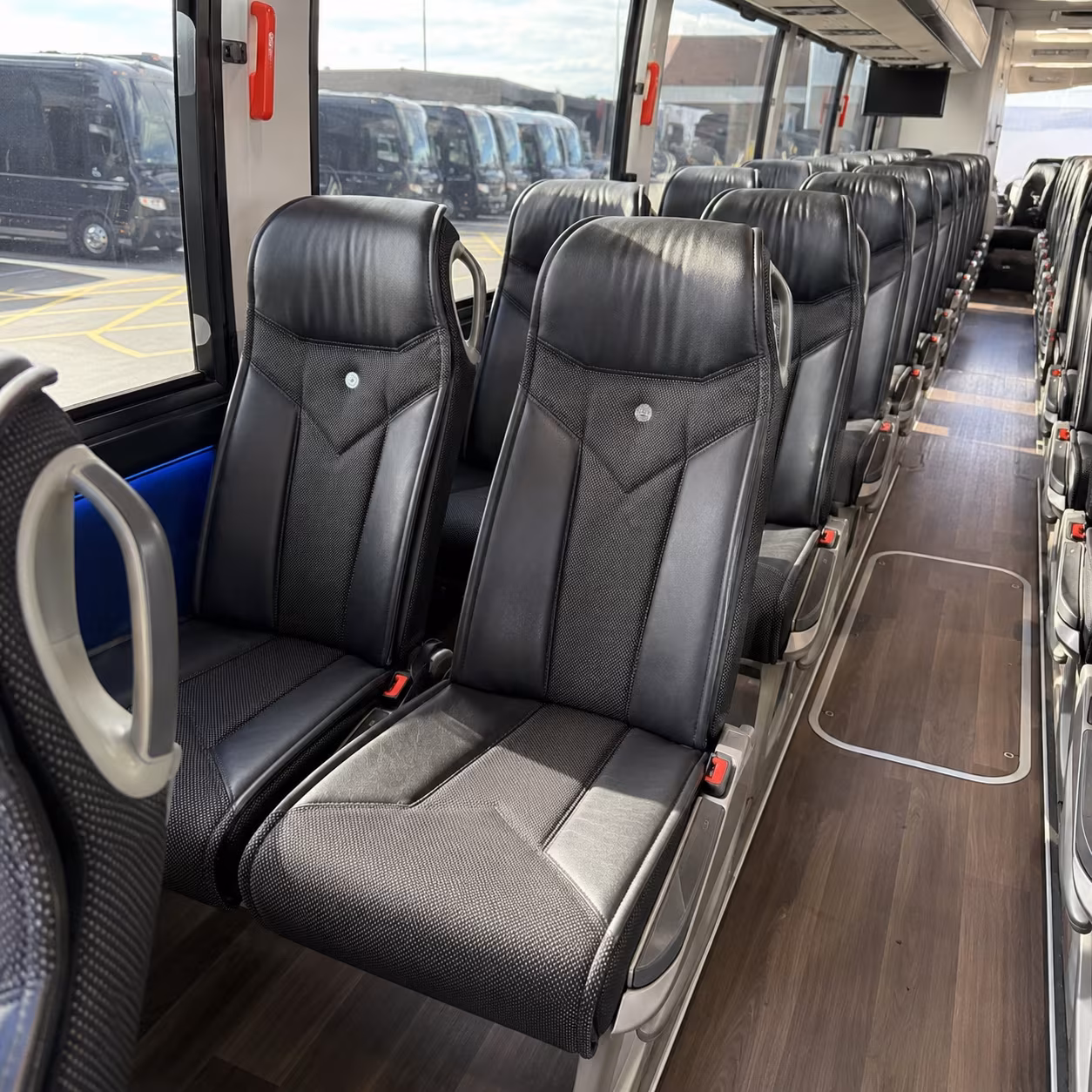 frisco 40 passenger charter bus interior