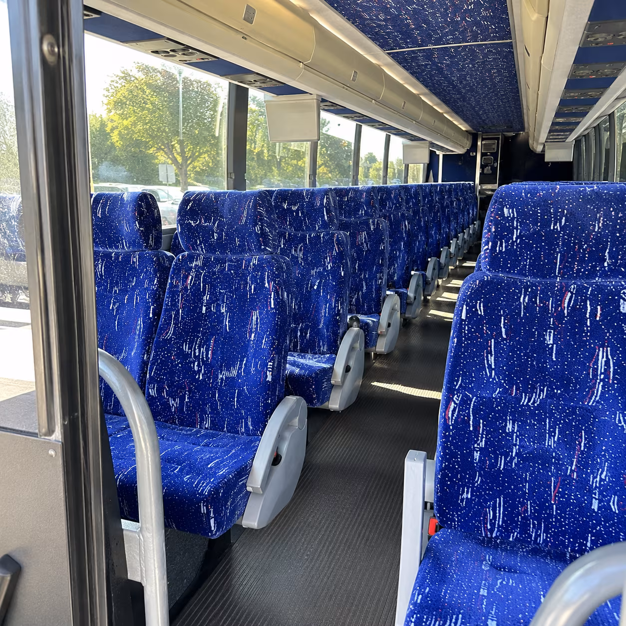 frisco 50 passenger charter bus inside