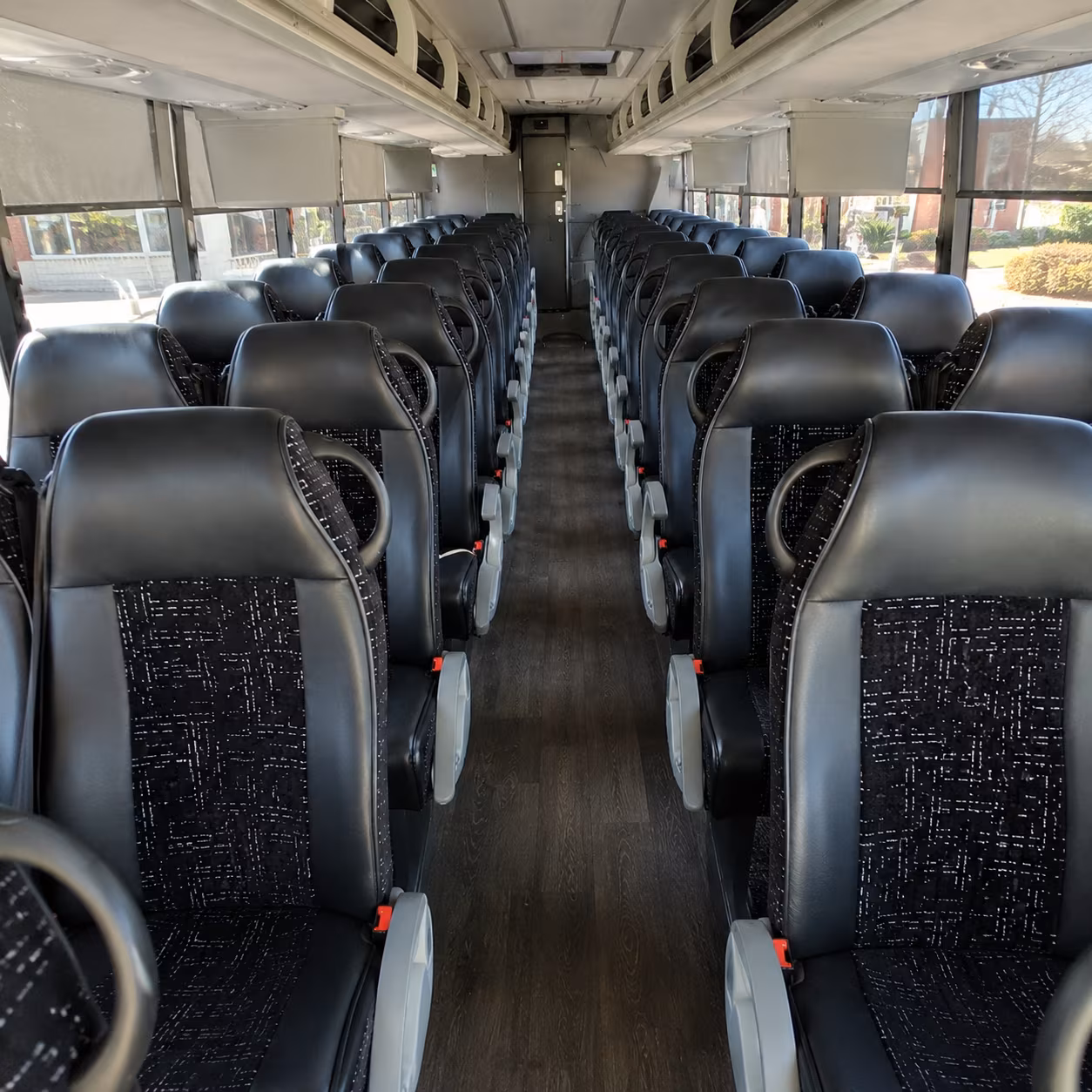 frisco 54 passenger charter bus inside