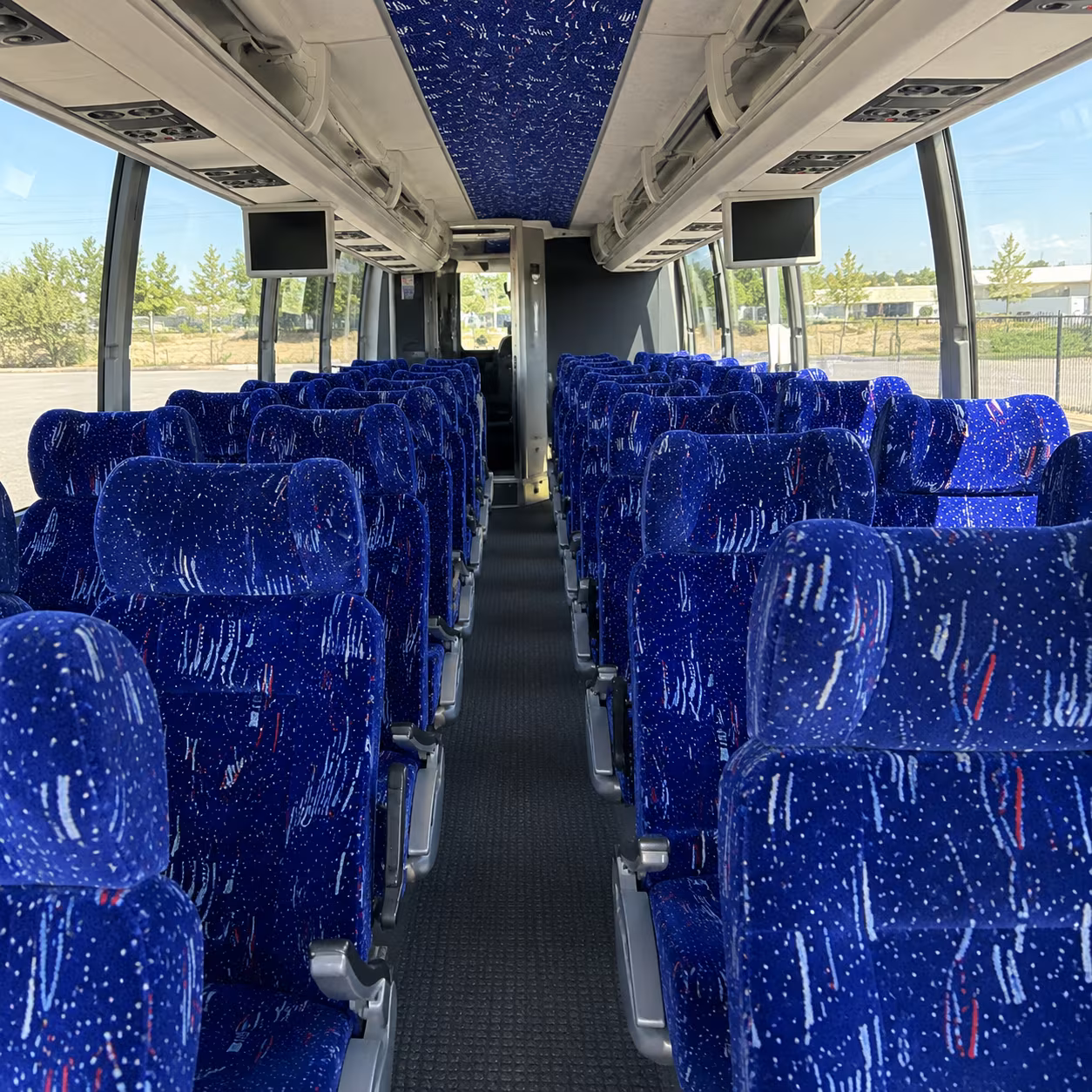 frisco 54 passenger charter bus interior