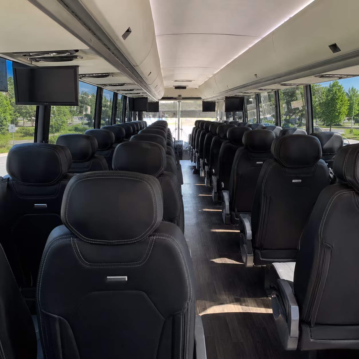 frisco charter bus inside