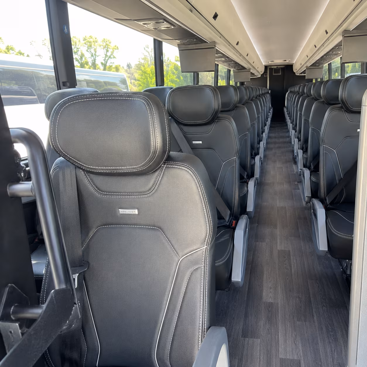 frisco charter bus interior