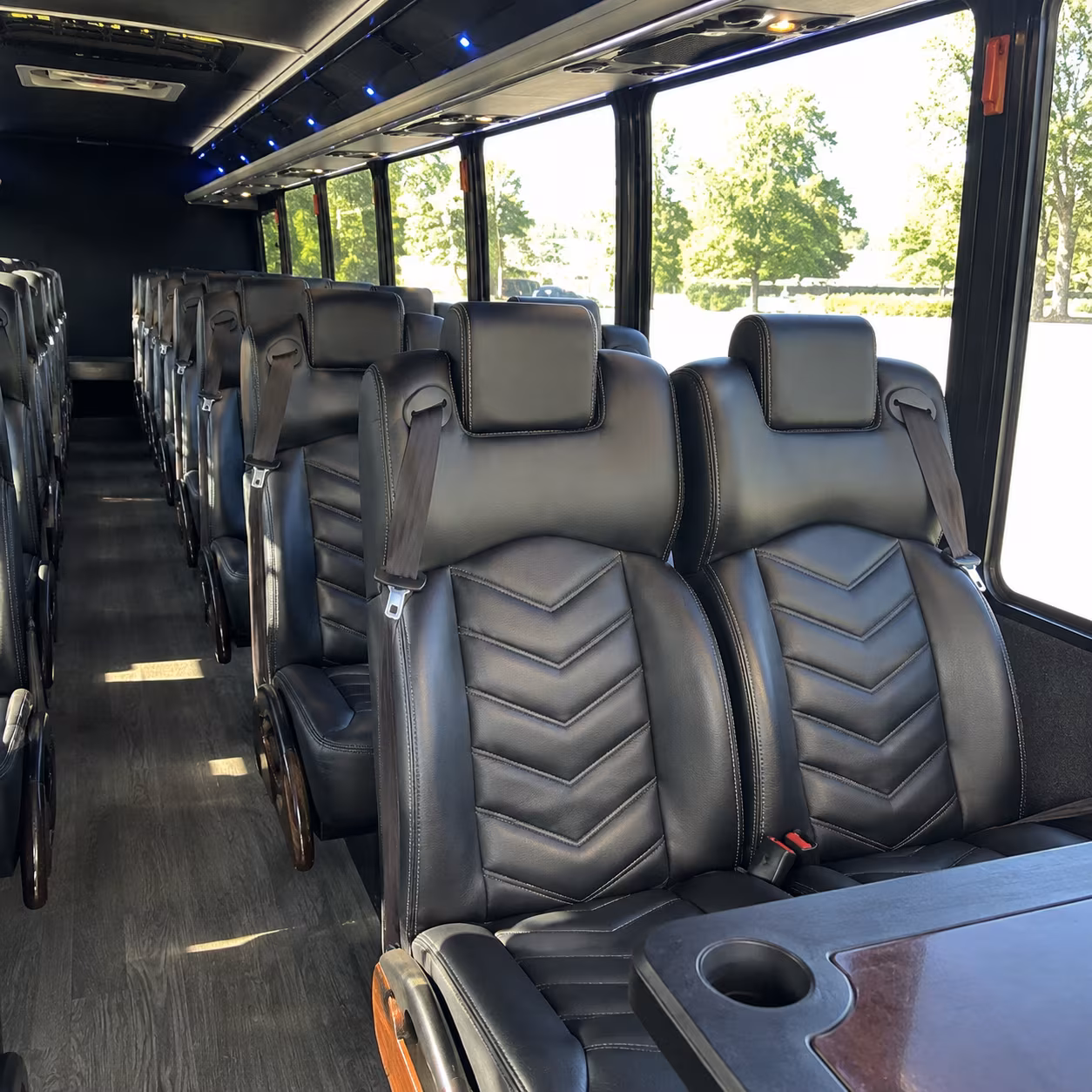 frisco event transportation onboard seating